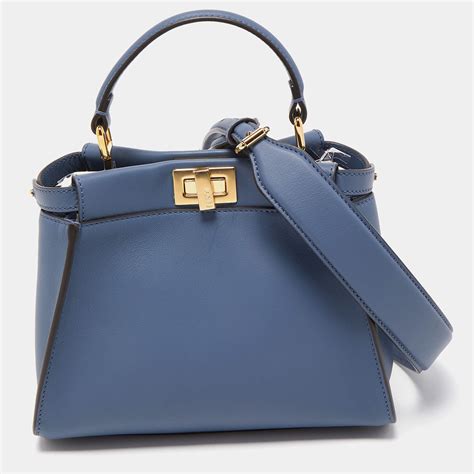 blue fendi peekaboo|fendi peekaboo satchel.